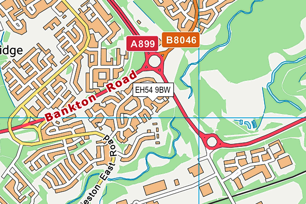 EH54 9BW map - OS VectorMap District (Ordnance Survey) EH54 9BW map - OS VectorMap District (Ordnance Survey)