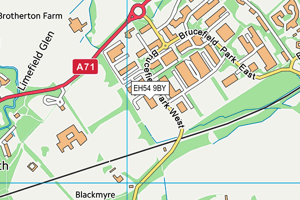 EH54 9BY map - OS VectorMap District (Ordnance Survey) EH54 9BY map - OS VectorMap District (Ordnance Survey)