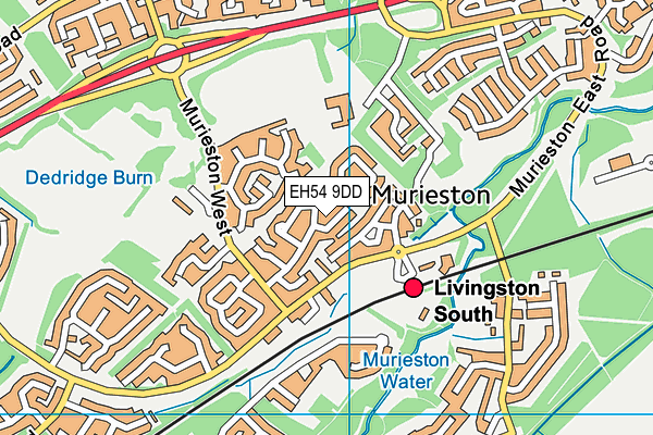 EH54 9DD map - OS VectorMap District (Ordnance Survey) EH54 9DD map - OS VectorMap District (Ordnance Survey)