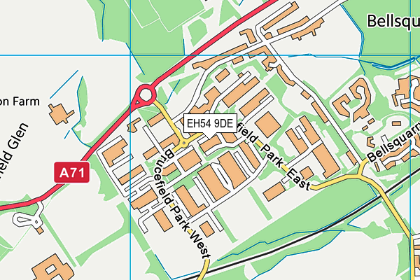EH54 9DE map - OS VectorMap District (Ordnance Survey) EH54 9DE map - OS VectorMap District (Ordnance Survey)