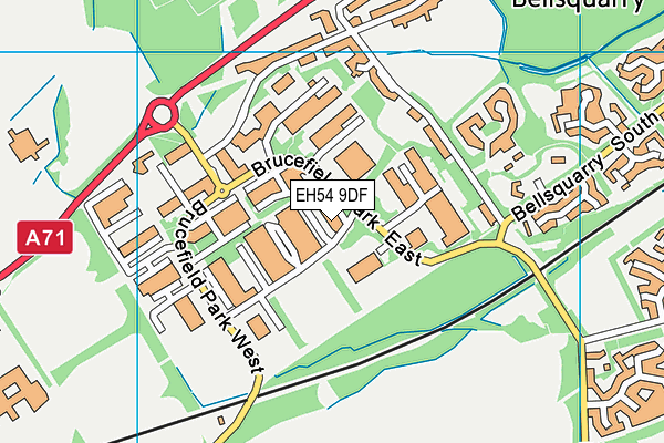 EH54 9DF map - OS VectorMap District (Ordnance Survey) EH54 9DF map - OS VectorMap District (Ordnance Survey)
