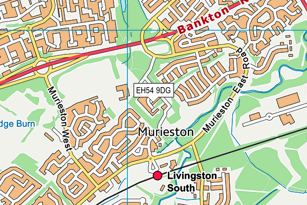 EH54 9DG map - OS VectorMap District (Ordnance Survey) EH54 9DG map - OS VectorMap District (Ordnance Survey)