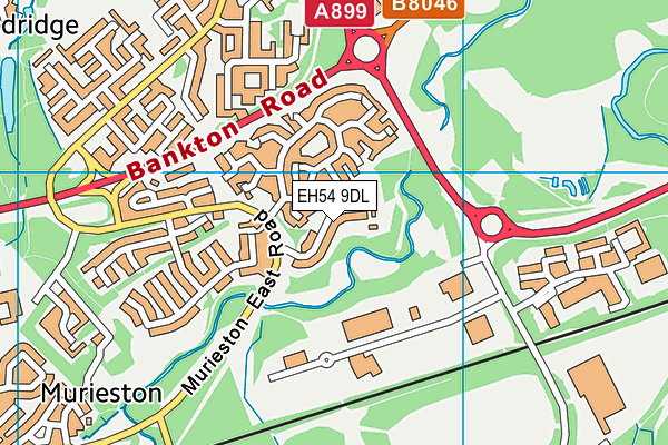 EH54 9DL map - OS VectorMap District (Ordnance Survey) EH54 9DL map - OS VectorMap District (Ordnance Survey)