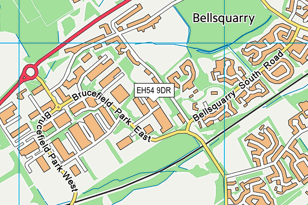 EH54 9DR map - OS VectorMap District (Ordnance Survey) EH54 9DR map - OS VectorMap District (Ordnance Survey)