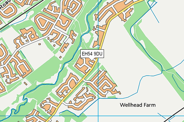 EH54 9DU map - OS VectorMap District (Ordnance Survey) EH54 9DU map - OS VectorMap District (Ordnance Survey)