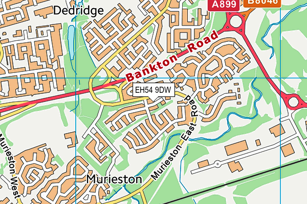 EH54 9DW map - OS VectorMap District (Ordnance Survey) EH54 9DW map - OS VectorMap District (Ordnance Survey)
