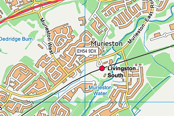EH54 9DX map - OS VectorMap District (Ordnance Survey) EH54 9DX map - OS VectorMap District (Ordnance Survey)