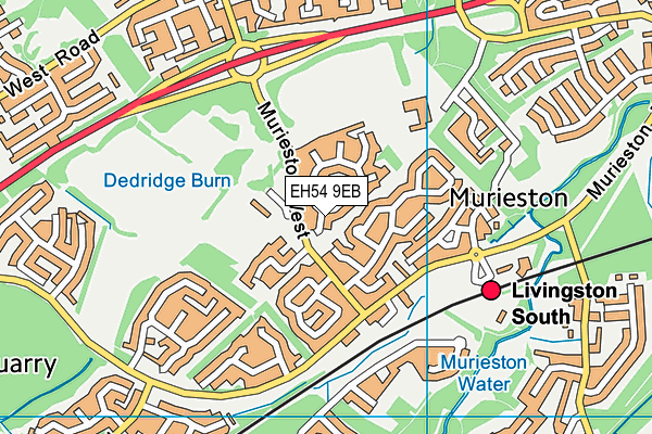 EH54 9EB map - OS VectorMap District (Ordnance Survey) EH54 9EB map - OS VectorMap District (Ordnance Survey)