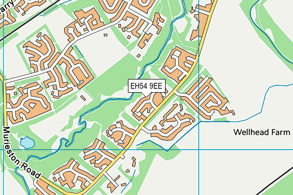 EH54 9EE map - OS VectorMap District (Ordnance Survey) EH54 9EE map - OS VectorMap District (Ordnance Survey)