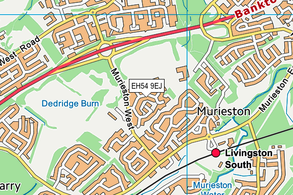 EH54 9EJ map - OS VectorMap District (Ordnance Survey) EH54 9EJ map - OS VectorMap District (Ordnance Survey)