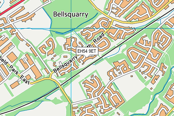 EH54 9ET map - OS VectorMap District (Ordnance Survey) EH54 9ET map - OS VectorMap District (Ordnance Survey)
