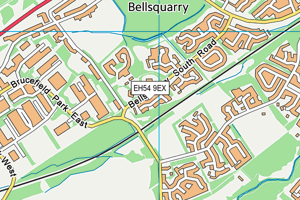 EH54 9EX map - OS VectorMap District (Ordnance Survey) EH54 9EX map - OS VectorMap District (Ordnance Survey)