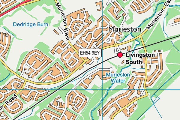 EH54 9EY map - OS VectorMap District (Ordnance Survey) EH54 9EY map - OS VectorMap District (Ordnance Survey)