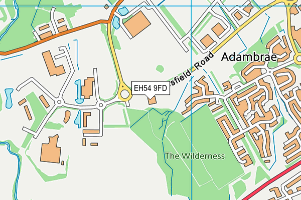 EH54 9FD map - OS VectorMap District (Ordnance Survey) EH54 9FD map - OS VectorMap District (Ordnance Survey)