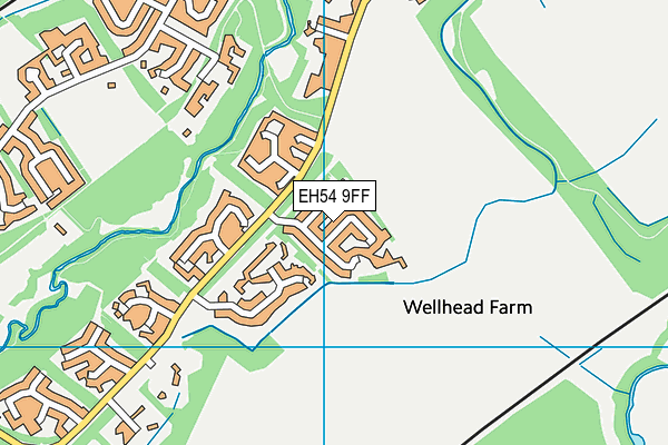 EH54 9FF map - OS VectorMap District (Ordnance Survey) EH54 9FF map - OS VectorMap District (Ordnance Survey)