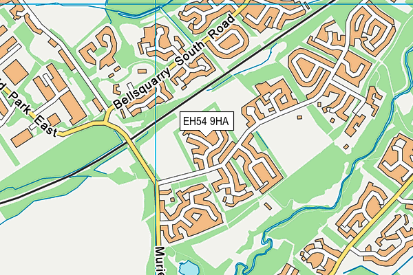 EH54 9HA map - OS VectorMap District (Ordnance Survey) EH54 9HA map - OS VectorMap District (Ordnance Survey)
