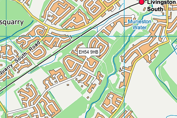 EH54 9HB map - OS VectorMap District (Ordnance Survey) EH54 9HB map - OS VectorMap District (Ordnance Survey)
