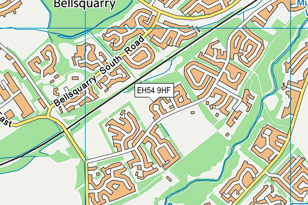 EH54 9HF map - OS VectorMap District (Ordnance Survey) EH54 9HF map - OS VectorMap District (Ordnance Survey)