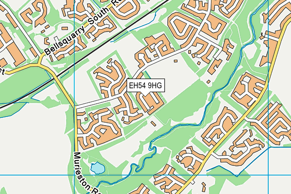 EH54 9HG map - OS VectorMap District (Ordnance Survey) EH54 9HG map - OS VectorMap District (Ordnance Survey)