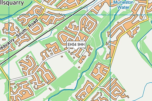EH54 9HH map - OS VectorMap District (Ordnance Survey) EH54 9HH map - OS VectorMap District (Ordnance Survey)