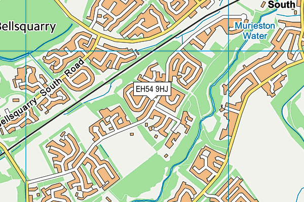 EH54 9HJ map - OS VectorMap District (Ordnance Survey) EH54 9HJ map - OS VectorMap District (Ordnance Survey)