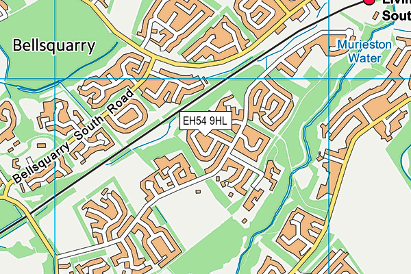 EH54 9HL map - OS VectorMap District (Ordnance Survey) EH54 9HL map - OS VectorMap District (Ordnance Survey)