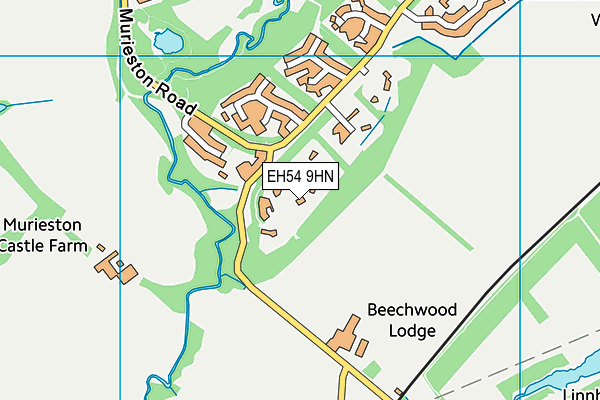 EH54 9HN map - OS VectorMap District (Ordnance Survey) EH54 9HN map - OS VectorMap District (Ordnance Survey)
