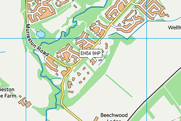 EH54 9HP map - OS VectorMap District (Ordnance Survey) EH54 9HP map - OS VectorMap District (Ordnance Survey)