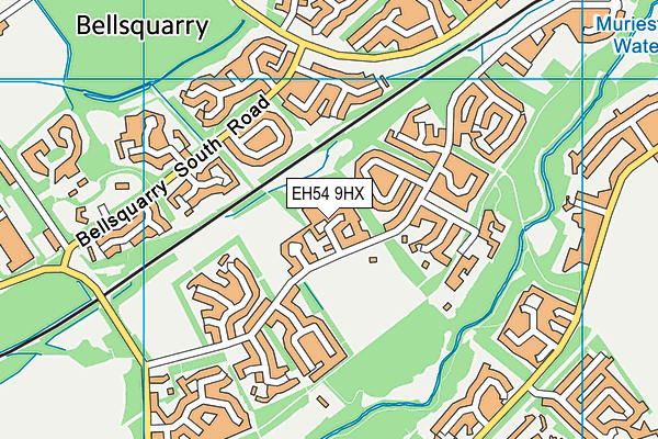 EH54 9HX map - OS VectorMap District (Ordnance Survey) EH54 9HX map - OS VectorMap District (Ordnance Survey)