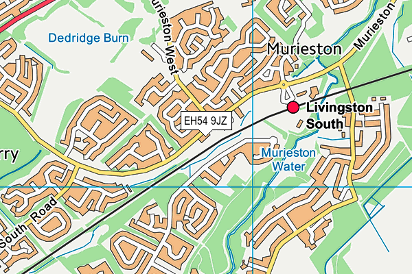 EH54 9JZ map - OS VectorMap District (Ordnance Survey) EH54 9JZ map - OS VectorMap District (Ordnance Survey)