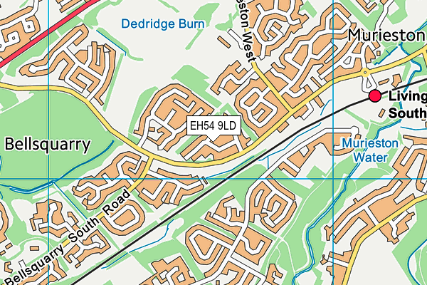 EH54 9LD map - OS VectorMap District (Ordnance Survey) EH54 9LD map - OS VectorMap District (Ordnance Survey)