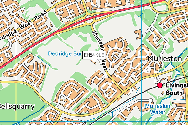 EH54 9LE map - OS VectorMap District (Ordnance Survey) EH54 9LE map - OS VectorMap District (Ordnance Survey)