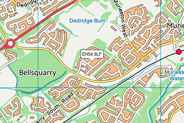 EH54 9LF map - OS VectorMap District (Ordnance Survey) EH54 9LF map - OS VectorMap District (Ordnance Survey)