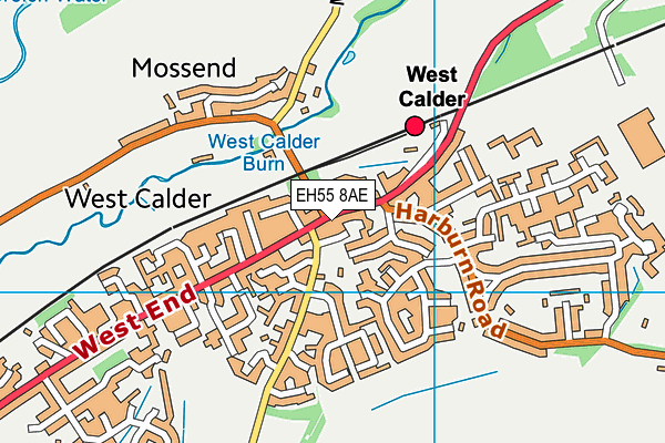 EH55 8AE map - OS VectorMap District (Ordnance Survey) EH55 8AE map - OS VectorMap District (Ordnance Survey)