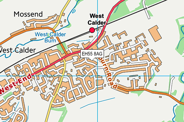 EH55 8AG map - OS VectorMap District (Ordnance Survey) EH55 8AG map - OS VectorMap District (Ordnance Survey)