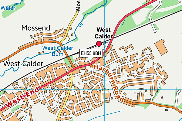 EH55 8BH map - OS VectorMap District (Ordnance Survey) EH55 8BH map - OS VectorMap District (Ordnance Survey)