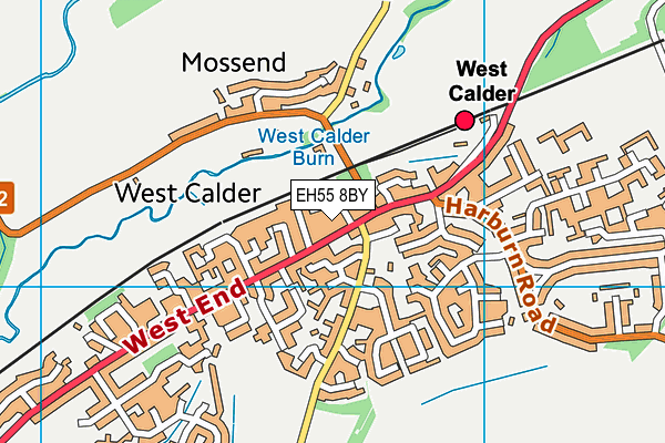 EH55 8BY map - OS VectorMap District (Ordnance Survey) EH55 8BY map - OS VectorMap District (Ordnance Survey)