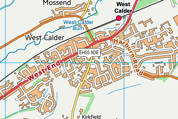 EH55 8DE map - OS VectorMap District (Ordnance Survey) EH55 8DE map - OS VectorMap District (Ordnance Survey)