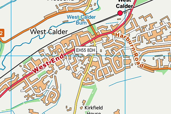 EH55 8DH map - OS VectorMap District (Ordnance Survey) EH55 8DH map - OS VectorMap District (Ordnance Survey)