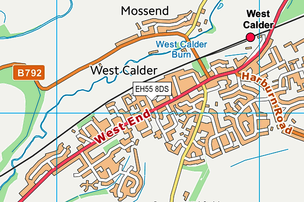 EH55 8DS map - OS VectorMap District (Ordnance Survey) EH55 8DS map - OS VectorMap District (Ordnance Survey)