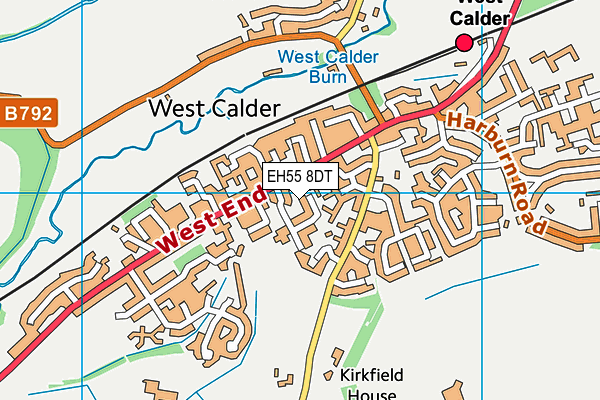 EH55 8DT map - OS VectorMap District (Ordnance Survey) EH55 8DT map - OS VectorMap District (Ordnance Survey)