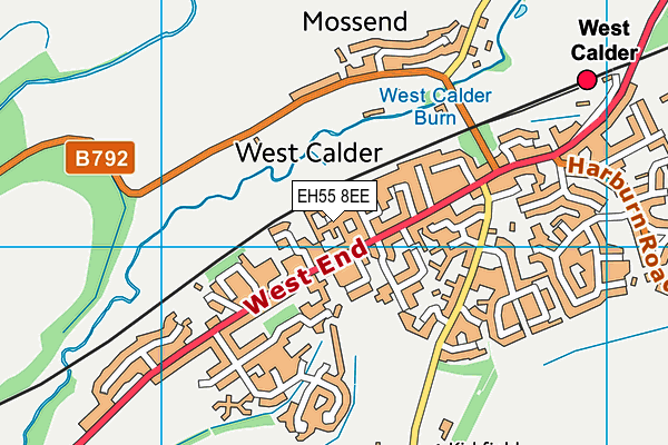 EH55 8EE map - OS VectorMap District (Ordnance Survey) EH55 8EE map - OS VectorMap District (Ordnance Survey)