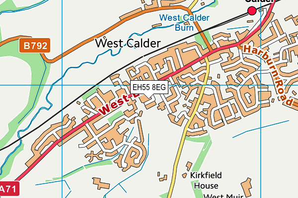 EH55 8EG map - OS VectorMap District (Ordnance Survey) EH55 8EG map - OS VectorMap District (Ordnance Survey)