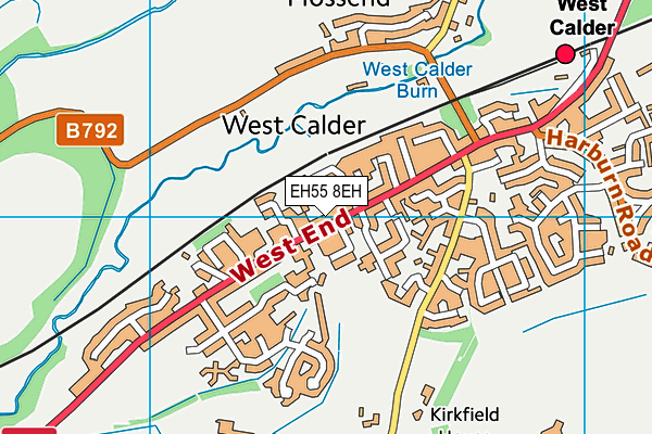 EH55 8EH map - OS VectorMap District (Ordnance Survey) EH55 8EH map - OS VectorMap District (Ordnance Survey)