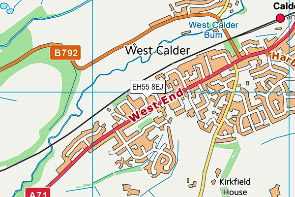 EH55 8EJ map - OS VectorMap District (Ordnance Survey) EH55 8EJ map - OS VectorMap District (Ordnance Survey)
