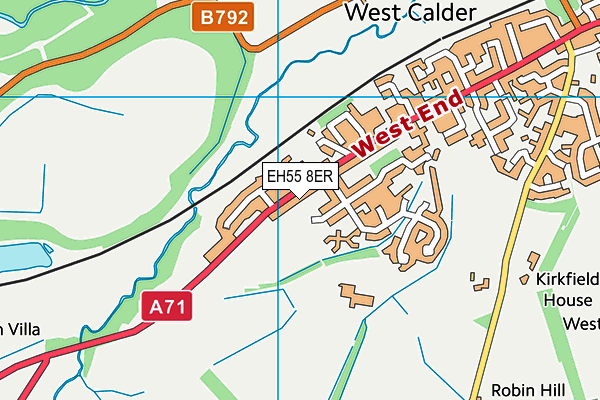 EH55 8ER map - OS VectorMap District (Ordnance Survey) EH55 8ER map - OS VectorMap District (Ordnance Survey)