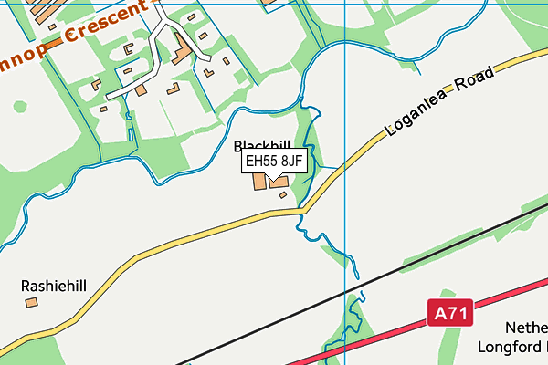 EH55 8JF map - OS VectorMap District (Ordnance Survey) EH55 8JF map - OS VectorMap District (Ordnance Survey)