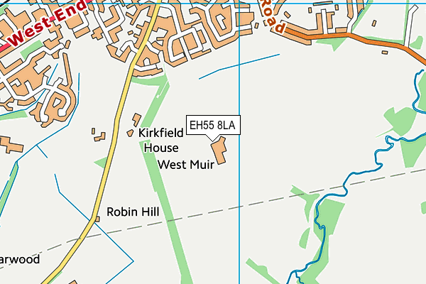 EH55 8LA map - OS VectorMap District (Ordnance Survey) EH55 8LA map - OS VectorMap District (Ordnance Survey)