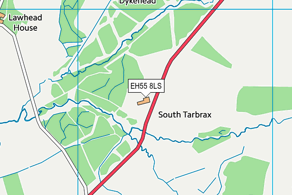 EH55 8LS map - OS VectorMap District (Ordnance Survey) EH55 8LS map - OS VectorMap District (Ordnance Survey)