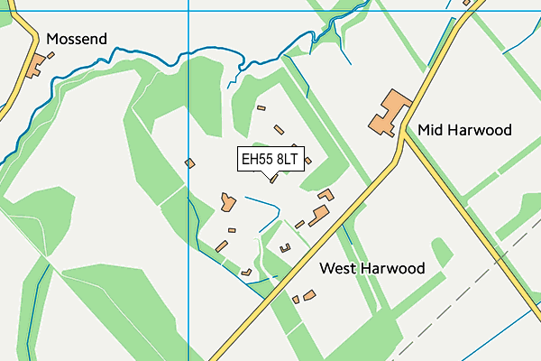 EH55 8LT map - OS VectorMap District (Ordnance Survey) EH55 8LT map - OS VectorMap District (Ordnance Survey)